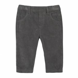 flecked grey corduroy trousers