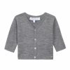 flecked grey merino wool jacket