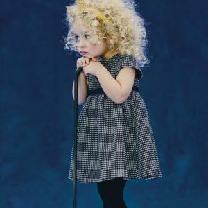 navy houndstooth dress 1