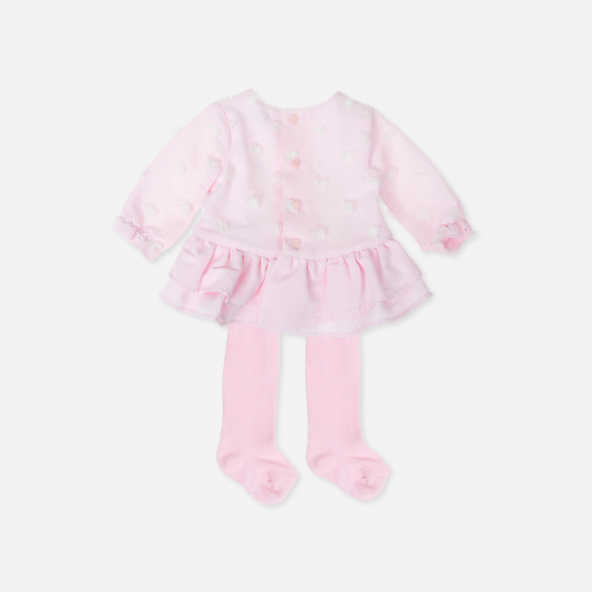 Tutto Piccolo Pink Embellished Dress & Tights | Little Boppers
