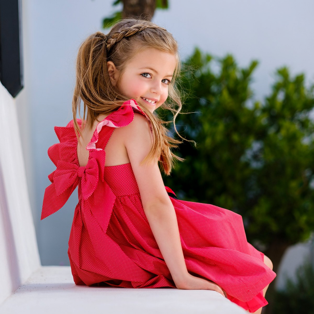 Little girl 2025 red dress