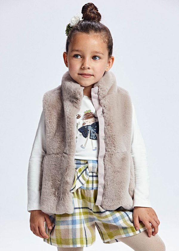 fur gilet for girl id 11 04380 075 L 2