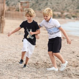 lapin house boys blue cotton shorts set 423644 af7383057063429ba2df832079b9fb7df8b20a3c outfit