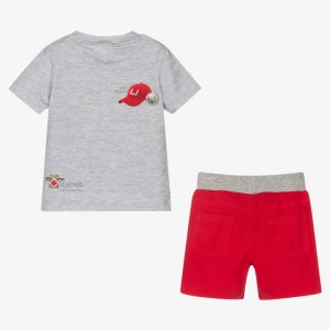 lapin house grey red baby shorts set 423673 feb2adb1325cb2ca24ac66dab5a4a4ab98ebe9a7