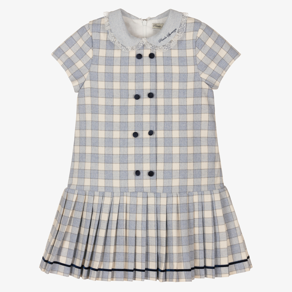 Papo 2024 d’ Anjo Rare 100% Wool Kids Girl Size 5T Plaid Dress