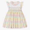 pretty originals girls white pink smocked floral dress 491711 42abf970fa84c761fe66f98f91017279021f1d50