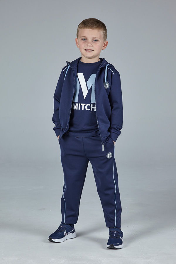 MITCH & SON - Block Logo Tracksuit - Navy main image 1