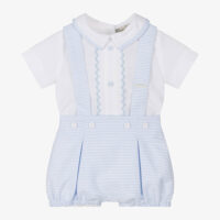 piccola speranza boys white blue stripe shorts set 595009 1648d37f5cb502992747dc8d511036773f0438de