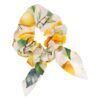 0061504 daga girls sunny lemons print scrunchie yellow green