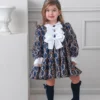 rochy aw25 pre order girls vintage navy chains dress 3239849