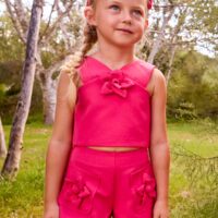flower set with bermuda shorts girl carnation XL 1 (1)