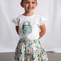 print skirt girl lake XL 1