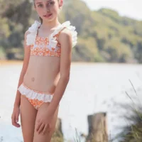 SS26 Rochy Girls Summer Orange DG Tulle Bikini 2