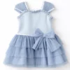 basmarti ss26 girls camelia blue dress 2351691